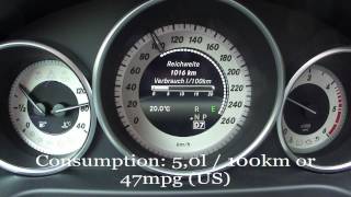 Mercedes Benz E220 CDI Facelift Fuel Consumption Test [upl. by Helse]