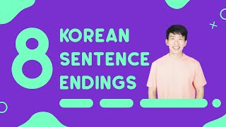 Common Sentence Endings In Korean  TalkToMeInKorean [upl. by Shaeffer]