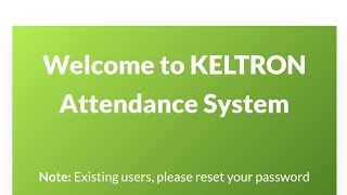 KELTRON Attendance Management System [upl. by Tekla]