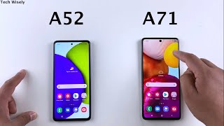 SAMSUNG A52 vs A71 Speed Test [upl. by Anayd]