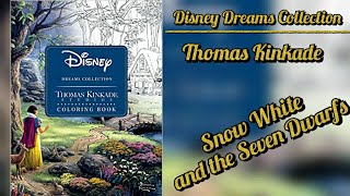 3637🎨☕ Color amp Chat  Disney Dreams Collection  Thomas Kinkade  Snow White and the Seven Dwarfs [upl. by Lonne]