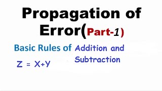 Error propagation in numerical methods Pt1 [upl. by Craddock]