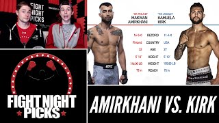 UFC Fight Night Makwan Amirkhani vs Kamuela Kirk Prediction [upl. by Sigismund]