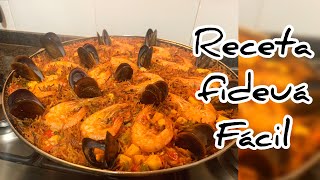 RECETA FIDEUÁ FÁCIL 🥘  Fideuá valenciana  Fideuá catalana [upl. by Randall473]