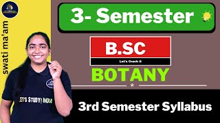 BSc Botany 3rd Semester Syllabus  For All Universitys amp Collages According To NEP  Swati Maam [upl. by Leticia]