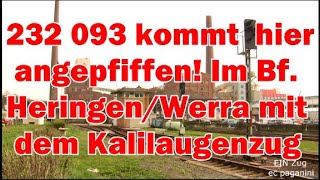 232 093 kommt hier richtig angepfiffen In den Bf HeringenWerra mit dem Kalilaugenzug [upl. by Endo]