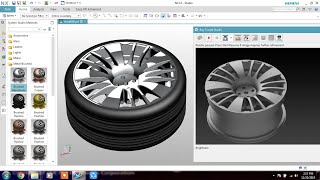 NX CAD Advanced Surface Tutorial Alloy Wheel Modeling [upl. by Anila]