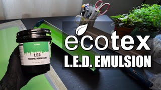 Ecotex® LED Screen Printing Emulsion  by ScreenPrintDirectcom [upl. by Ailehc628]