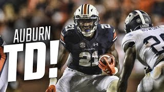 Kerryon Johnson dashes 60 yards for Auburns first 2017 touchdown [upl. by Naashom17]