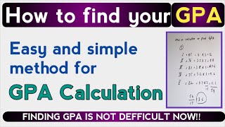 GPA Calculation how to find GPA GPA finding easy method how to calculate CGPA [upl. by Ashton]