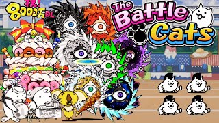 The Battle Cats  All Cyclone Boss Stages [upl. by Bickart272]