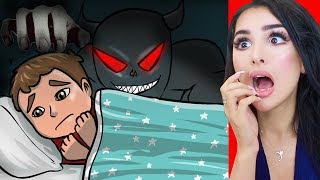 Reacting to SCARY ANIMATIONS Do NOT watch at night [upl. by Lacie]