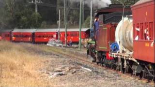 C17 974  ARHS Steam Train to Fisherman Islands and Box Flat  2072011  Part 1 of 2 [upl. by Okemak]