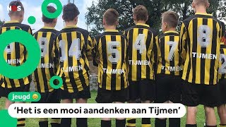 Bijzonder voetbaltoernooi voor overleden Tijmen [upl. by Liarret]