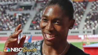 Caster Semenya wins 800 meter title in Doha  NBC Sports [upl. by Mitran]