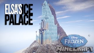 Frozen  Elsas Ice Palace  in Minecraft [upl. by Lirva]