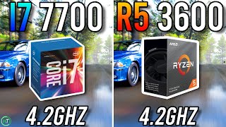 i7 7700 vs Ryzen 5 3600  4 or 6 cores [upl. by Yetsirhc]