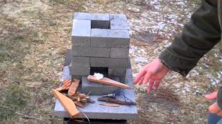 How to build a better brick rocket stove for 10 [upl. by Brietta]