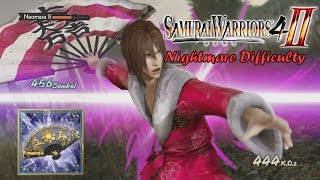 Mitsunari Ishida  Rare Weapon Nightmare Difficulty  Samurai Warriors 4II [upl. by Idoj]