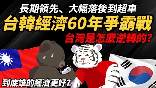 長期領先、大幅落後到超車【台韓經濟60年爭霸戰】台灣是怎麼逆轉的 現在誰的經濟更強 [upl. by Mcmillan]