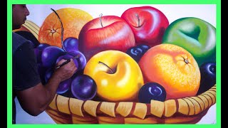 🍎Fácil y Rápido  Como pintar un bodegón con acrílico  Pintura acrílica [upl. by Smitty]