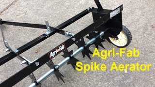 AgriFab 36Inch Spike Aerator demonstration [upl. by Margette]