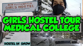 GIRLS HOSTEL TOUR OF AN INDIAN GOVERNMENT MEDICAL COLLEGE  IGMC SHIMLA  HOSTEL IN SNOW [upl. by Yeltnerb78]