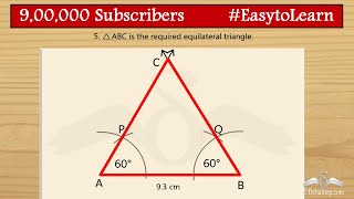 Construction of an Equilateral Triangle  Class 7  CBSE  NCERT  ICSE [upl. by Adiraf920]