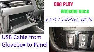 Installation of USB Ports for Car Player Dashboard panel in Mitsubishi Outlander [upl. by Einej]