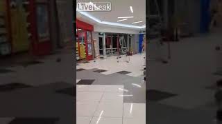 Psycho kids destroy store and throw glass at security [upl. by Ferdinanda818]