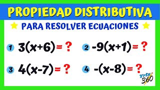 Propiedad Distributiva Parte 01  Para resolver ecuaciones con paréntesis [upl. by Delisle]