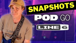 Line 6 POD Go Snapshot  HOW TO USE [upl. by Ociram688]