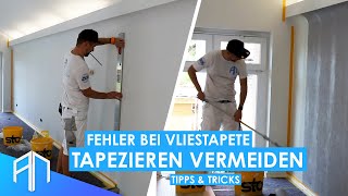 Wie tapeziere ich Vliestapeten richtig  Tipps amp Tricks  Der Wandprofi [upl. by Irrahs]