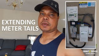 EXTENDING METER TAILS WITH FUSE ISOLAOR  Electrician  UK Electrician [upl. by Roshan]