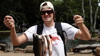 Trout Fishing in Malibu CA  TroutDale [upl. by Akanke15]