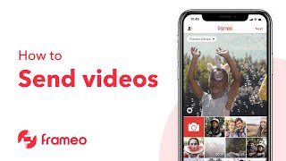 Frameo  How to send videos 🇬🇧 [upl. by Bathulda]