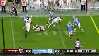 Devon Achanes 76yard Touchdown Run  5 Texas AampM vs 13 UNC [upl. by Lea382]