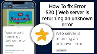 Error 520  Web server is returning an unknown error  Host Error [upl. by Haonam]