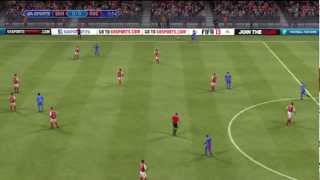 Stade de Reims  OGC Nice 12 FIFA 13  Ligue 1 20122013 8ème Journée  CPU Vs CPU [upl. by Nomihs]