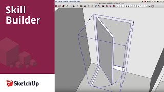 2D and 3D Door Components in SketchUp  Skill Builder [upl. by Assecnirp]