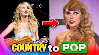 Taylor Swifts Transformation From Country to Pop [upl. by Fayette]