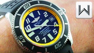 Breitling SuperOcean 42 A1736402BA32 Luxury Watch Review [upl. by Anilak]