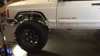 Fender liner Removal On Xj Jeep Cherokee [upl. by Otreblaug]