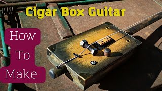 How to make diddley bow  How to build cigar box guitar [upl. by Oberstone]