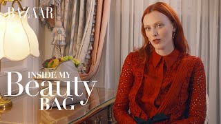 Karen Elson  Inside my beauty bag  Bazaar UK [upl. by Delano119]