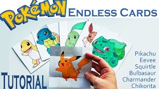 Hattifant  Pokemon Evolution  ENDLESS CARDS Papertoy TUTORIAL [upl. by Enohpets]