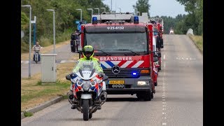 Optocht Brandweerdag 2018 heel veel sirenes Almere [upl. by Earle]