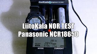 LiitoKala NOR TEST  Panasonic NCR18650 [upl. by Cavil]