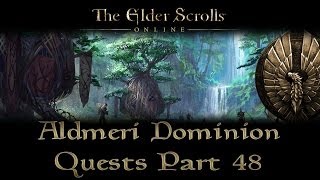 ESO  Aldmeri Dominion Quests  Part 48  Grahtwood Part 2  Khajiit merchants [upl. by Annawd]