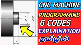 G CODES FULL EXPLAINATION IN TAMIL  CNC PROGRAMMING G CODES [upl. by Bensky]